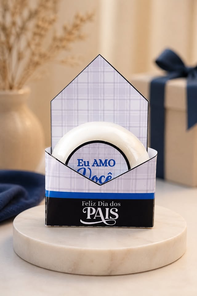 Mini caixa envelope. Feliz Dia dos Pais - Arte - Arquivo